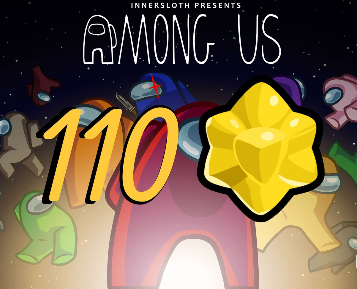 ⭐️110 звёзд в Among Us⭐️Все платформы⭐️Безопасная покупка⭐️